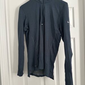 Nike Men’s Blue Long Sleeve Athletic Quarter Zip Dry Fit Sz M
